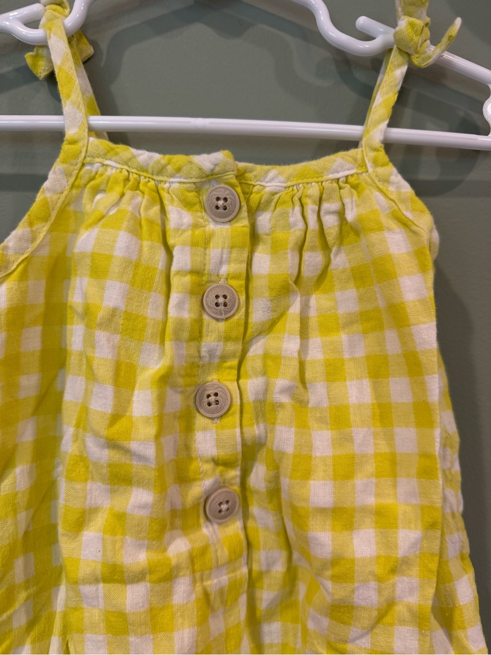 BABY GAP gingham bubble romper - Picture 3 of 6